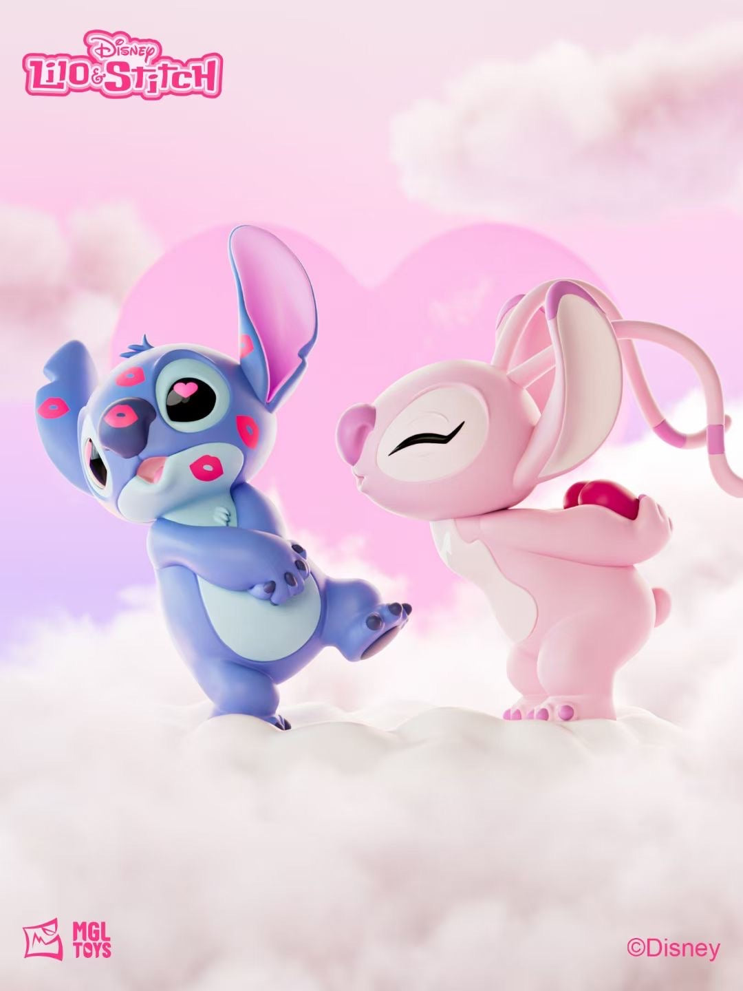 MGL TOYS - Lilo & Stitch Valentine Edition Stitch and Angel