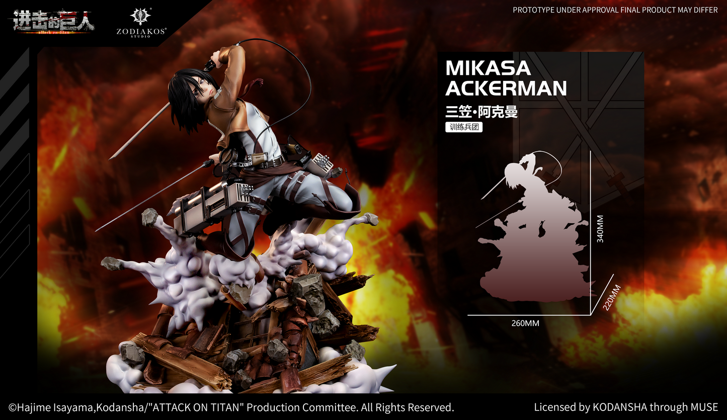 Zodiakos Studio - Attack On Titan Mikasa Ackerman (Licensed) [PRE-ORDER]