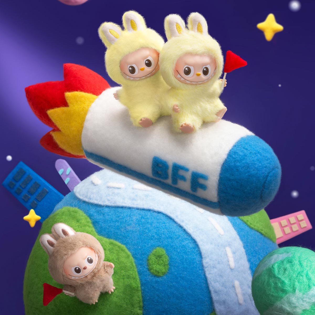 POP MART PIN FOR LOVE (N-Z)3個セット POP NOW:THE MONSTERS Pin for Love Series-Vinyl Plush Pendant