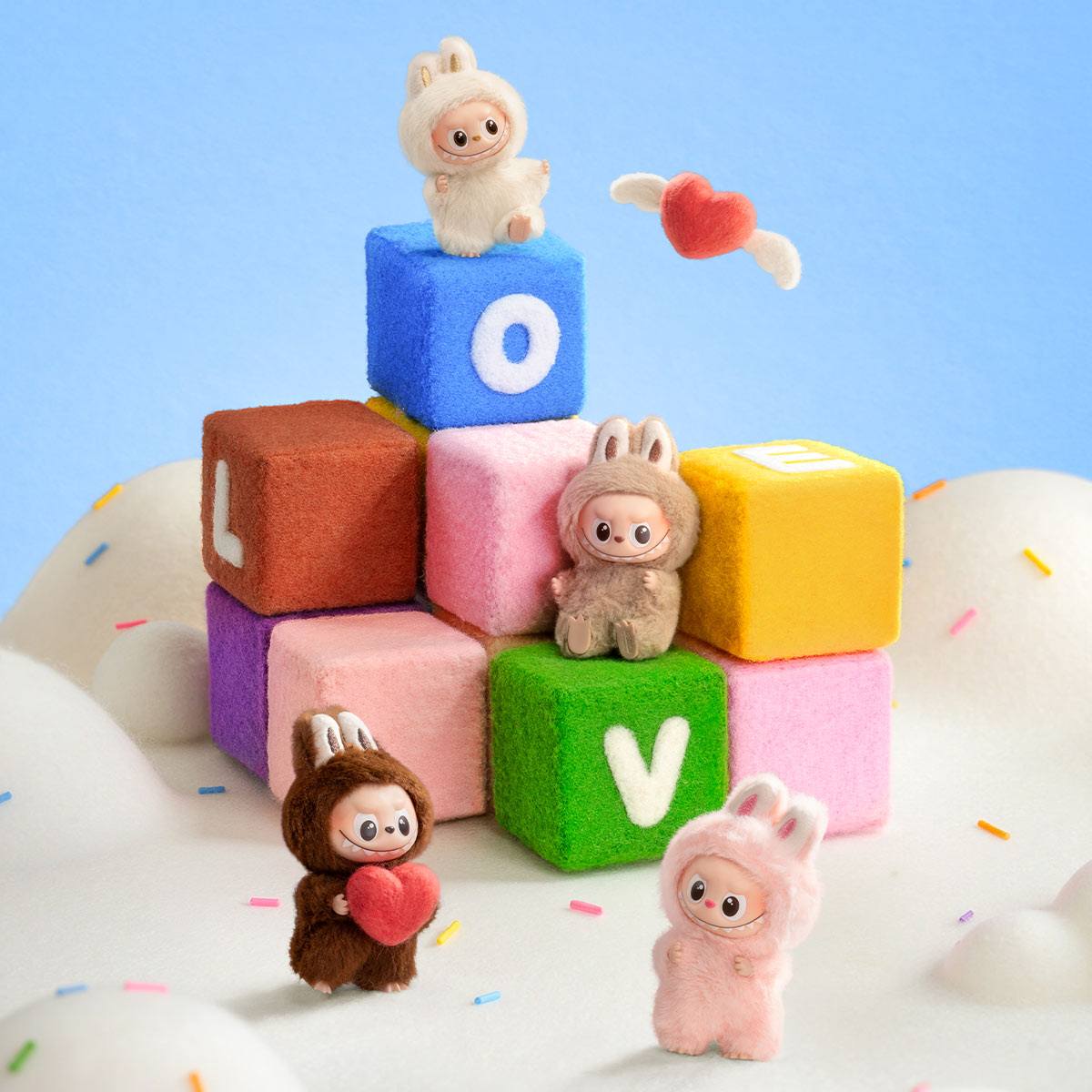 POP MART - THE MONSTER PIN FOR LOVE SERIES - Vinyl Plush