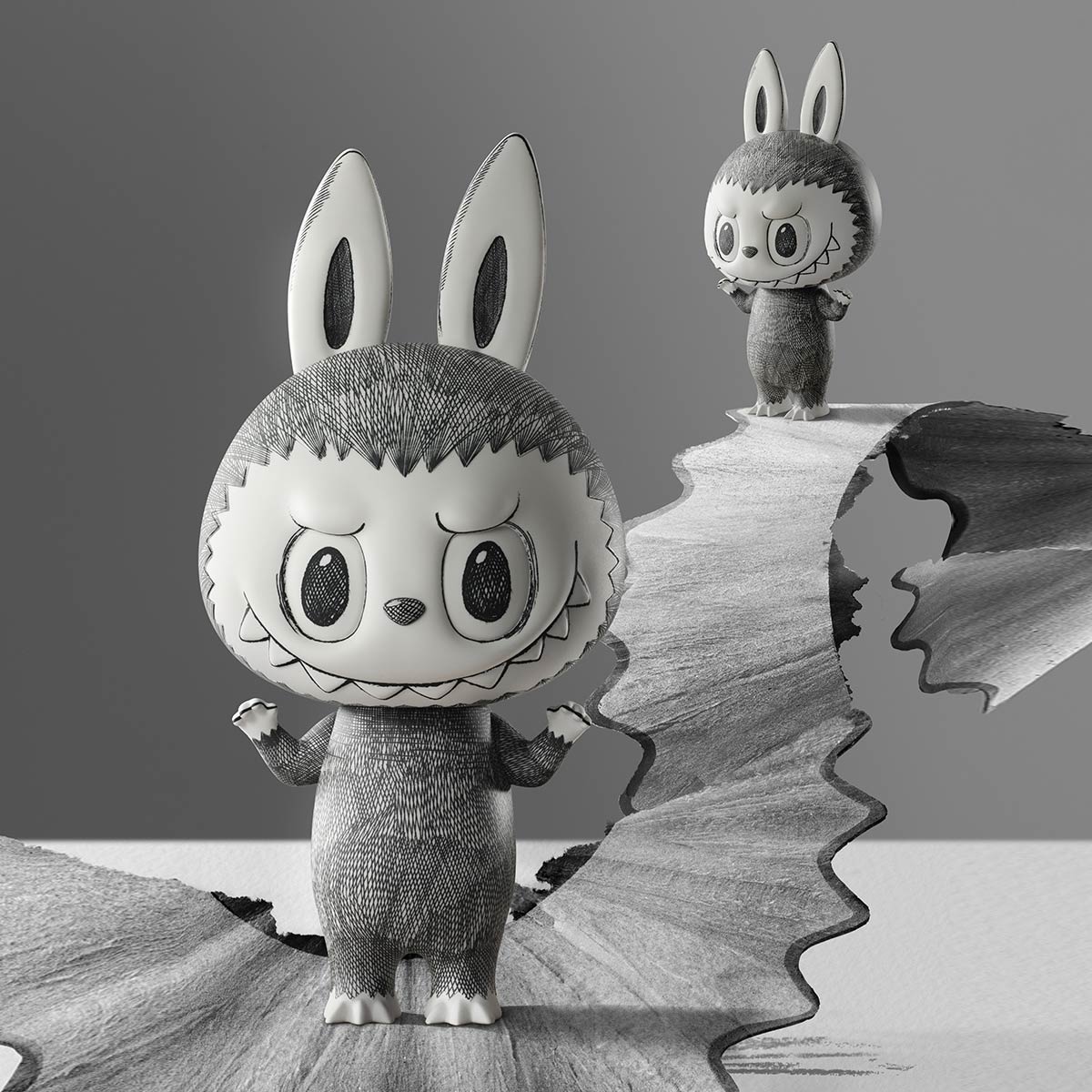 POP MART MEGA LABUBU 400% Sketch